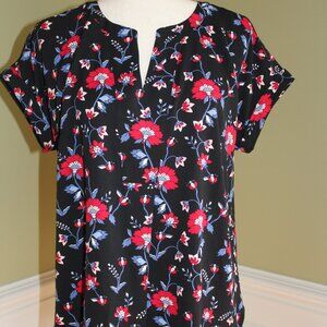 Talbots Flower Blouse